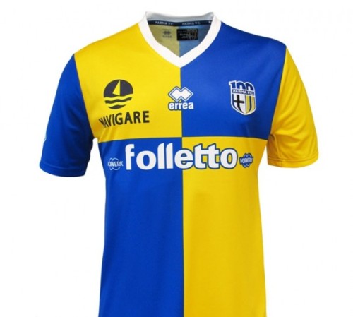 maglia parma 2013 2014 trasferta  seconda maglia divisa maglietta